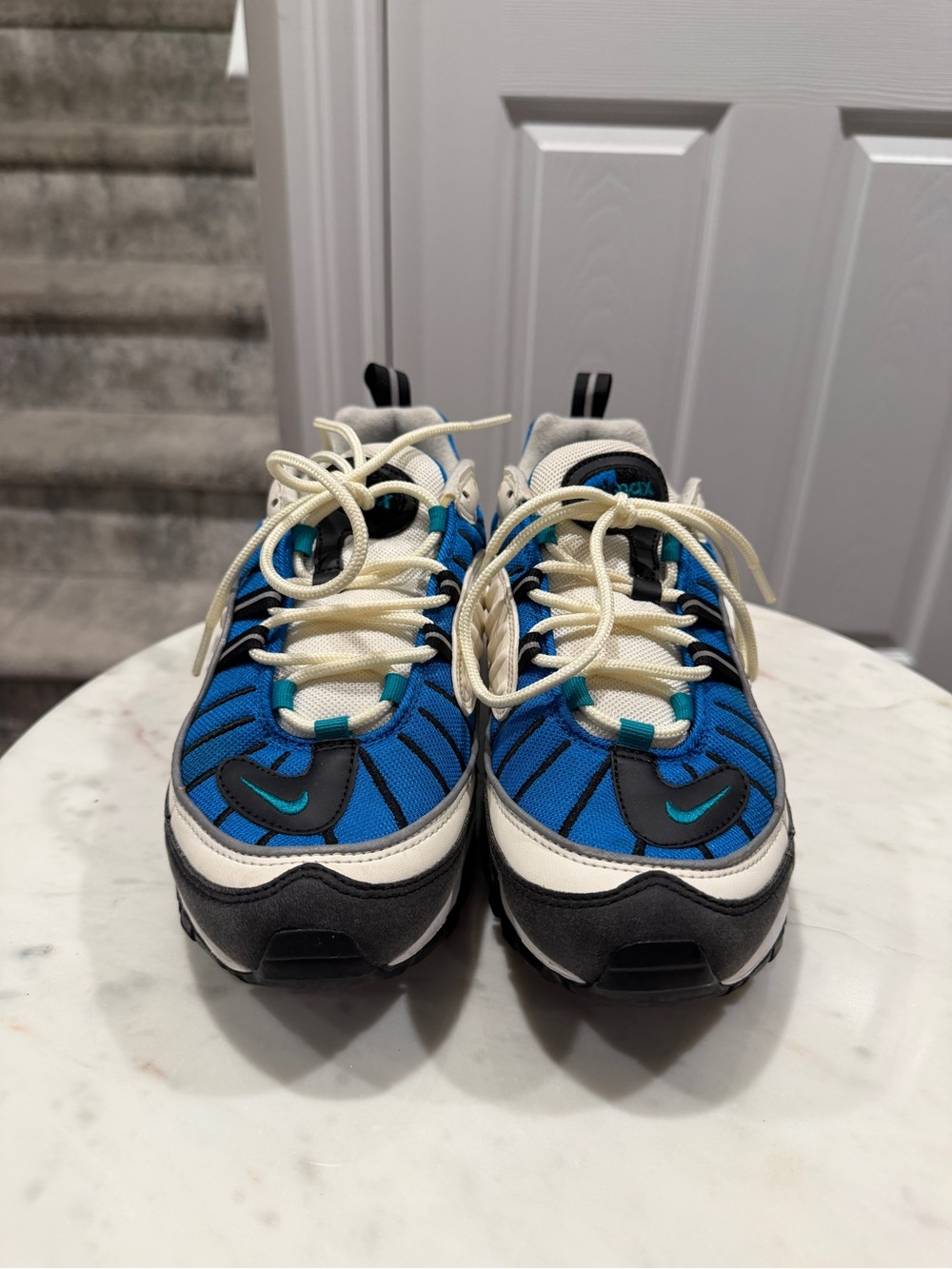Nike Blue and Cream Athletic Sneakers
